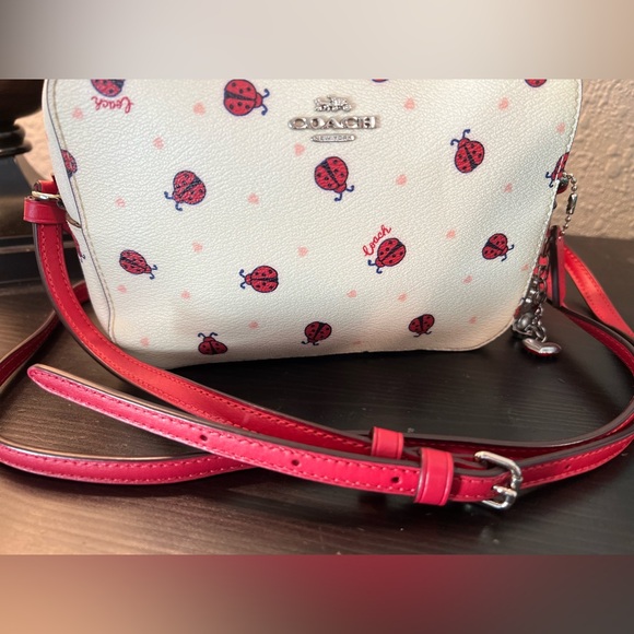 Coach Ladybug Print Mini Camera Bag EUC - Picture 3 of 10